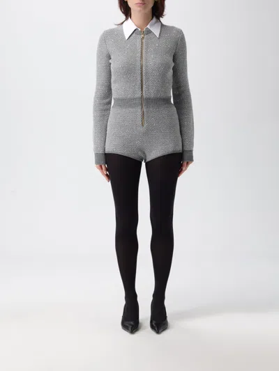 Elisabetta Franchi Jumpsuit  Woman Color Grey In Animal Print