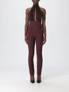 Elisabetta Franchi Jumpsuit  Woman Color Wine In Burgundy
