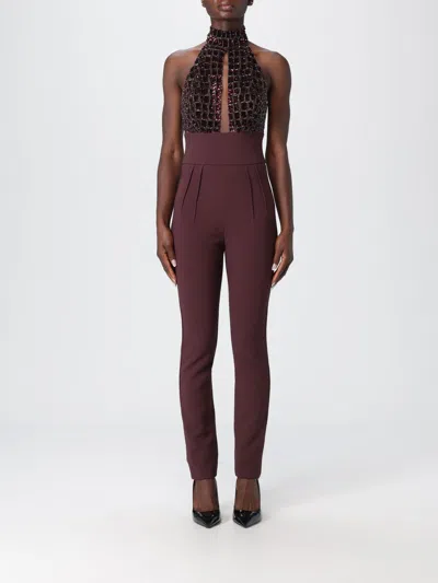 Elisabetta Franchi Jumpsuit  Woman Color Wine In Burgundy