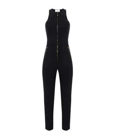 ELISABETTA FRANCHI ELISABETTA FRANCHI DOUBLE-LAYER CRÊPE JUMPSUIT