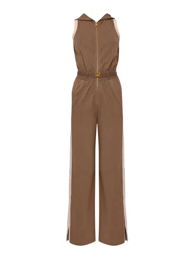 Elisabetta Franchi Jumpsuit In Brown