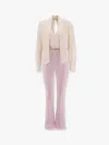 Elisabetta Franchi Georgette Jumpsuit In Purple