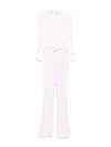 Elisabetta Franchi Viscose Jumsuit With Removable Trouser In White