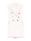 Elisabetta Franchi Jumpsuit With Belt In White