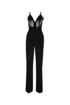 Elisabetta Franchi Lightweight Crêpe Jumpsuit In Black