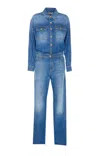 Elisabetta Franchi Cotton Jumpsuits In Blue