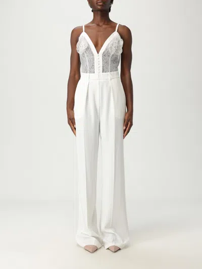 Elisabetta Franchi Jumpsuits  Woman Color Ivory In White