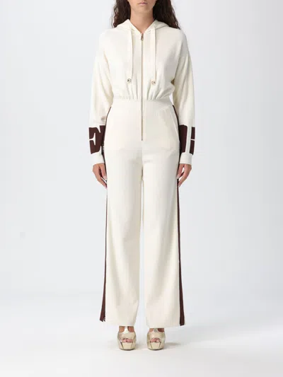 Elisabetta Franchi Trousers  Woman Colour Milk In White