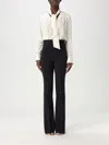 Elisabetta Franchi Woman Jumpsuit Black Size 4 Viscose In White