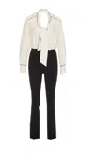 Elisabetta Franchi Woman Jumpsuit Black Size 4 Viscose In Multicolor
