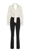 Elisabetta Franchi Woman Jumpsuit Black Size 4 Viscose In Multicolor