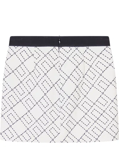 Elisabetta Franchi Kids Chic Mini Skirt With Logo In Giallo