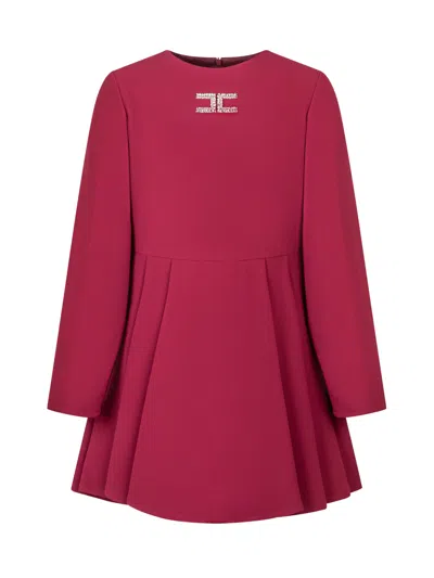 Elisabetta Franchi Kids Chic Mini Suit With Logo Detail In Bordeaux