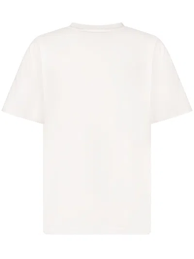 Elisabetta Franchi Kids Mini Creative Graphic T-shirt In Avorio/crystal