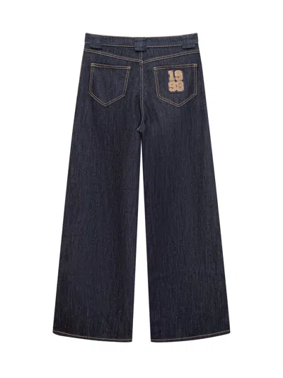 Elisabetta Franchi Kids Mini Denim Jeans For Kids In Blue Denim