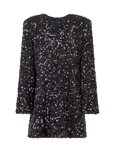Elisabetta Franchi Kids Mini Kids Suit With Paintillettes In Black