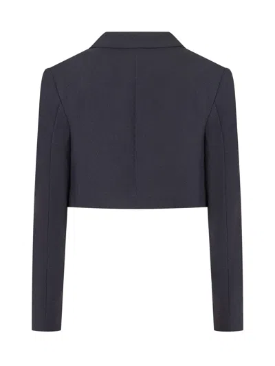 Elisabetta Franchi Kids Mini Stylish Bolero With Logo For Kids In Nero