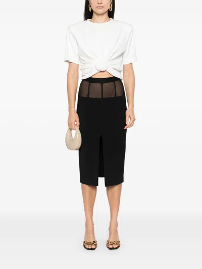 Elisabetta Franchi Klassischer Midirock In Black