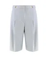 Elisabetta Franchi Knee-length Bermuda Shorts In Gray