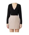 Elisabetta Franchi Knit Cardigan With Openwork Embroideries In Black