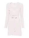 Elisabetta Franchi Knit Dress In Pink