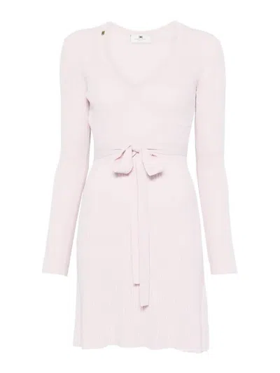Elisabetta Franchi Knit Dress In Pink