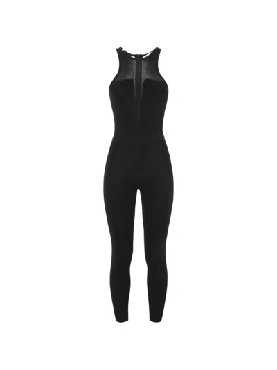 Elisabetta Franchi Knit Jumpsuit In Black
