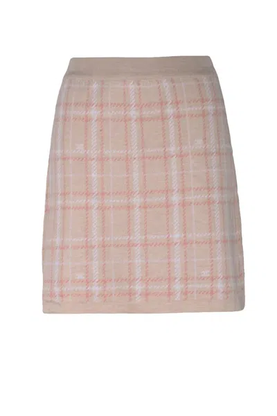 Elisabetta Franchi Knit Mini Skirt - Pink