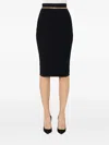 Elisabetta Franchi Knit Skirt In Black
