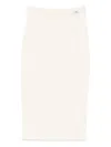 Elisabetta Franchi Knit Skirt In Sand