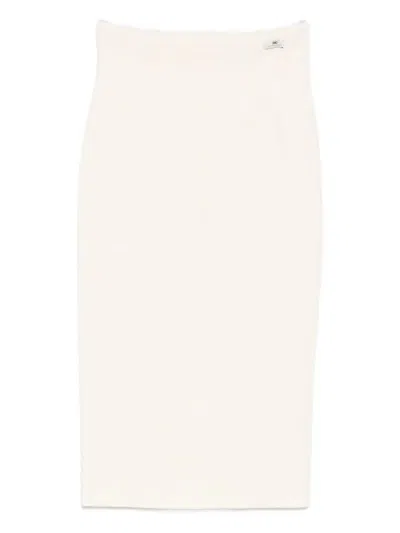 Elisabetta Franchi Knit Skirt In Sand