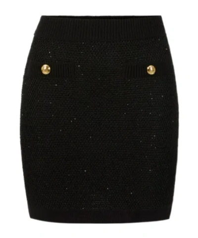 ELISABETTA FRANCHI ELISABETTA FRANCHI SEQUINNED KNIT SKIRT