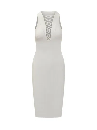 Elisabetta Franchi Sleeveless Ribbed Dress