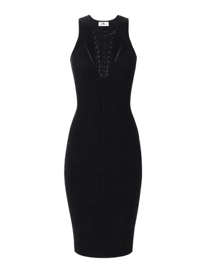 Elisabetta Franchi Vestido Midi - Negro In Black