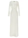 Elisabetta Franchi Knitted Dress Featuring Sheer Panels