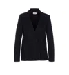 Elisabetta Franchi Double-breasted Knit Jacket With Embroidery Clothing In Black