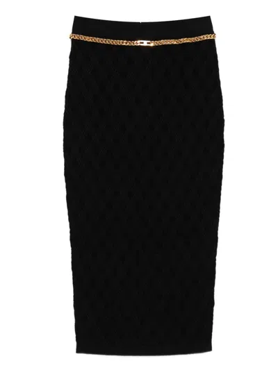 ELISABETTA FRANCHI ELISABETTA FRANCHI KNITTED MIDI SKIRT