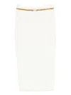 Elisabetta Franchi Chain-embellished Skirt In White