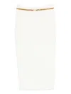 Elisabetta Franchi Chain-embellished Skirt In White