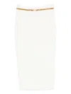 Elisabetta Franchi Chain-embellished Skirt In White