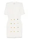 Elisabetta Franchi Knitted Mini Dres In White