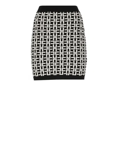 ELISABETTA FRANCHI KNITTED MINI SKIRT