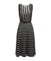 Elisabetta Franchi Micro-ruffles Detailed Midi Dress In Black