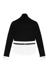 Elisabetta Franchi Knitwork Turtleneck Sweater In Black
