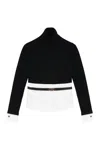 Elisabetta Franchi Knitwork Turtleneck Sweater In Black