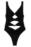 Elisabetta Franchi Knotted Cut-out High-leg Swimsuit