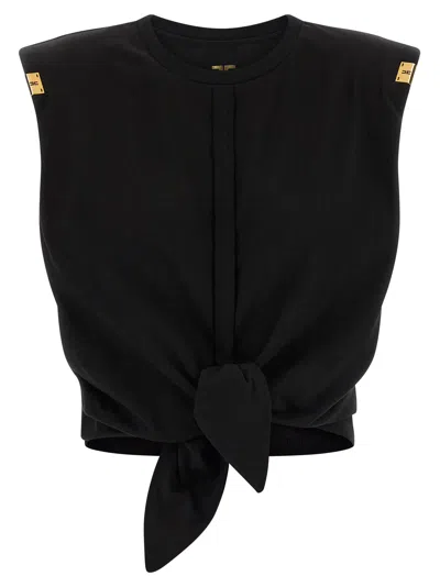 ELISABETTA FRANCHI KNOT T-SHIRT