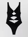 Elisabetta Franchi Knotted Cut-out High-leg Swimsuit