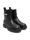 Elisabetta Franchi La Mia Bambina 30mm Detailed Ankle Boots In Black
