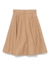 Elisabetta Franchi La Mia Bambina A-line Skirt In Neutrals